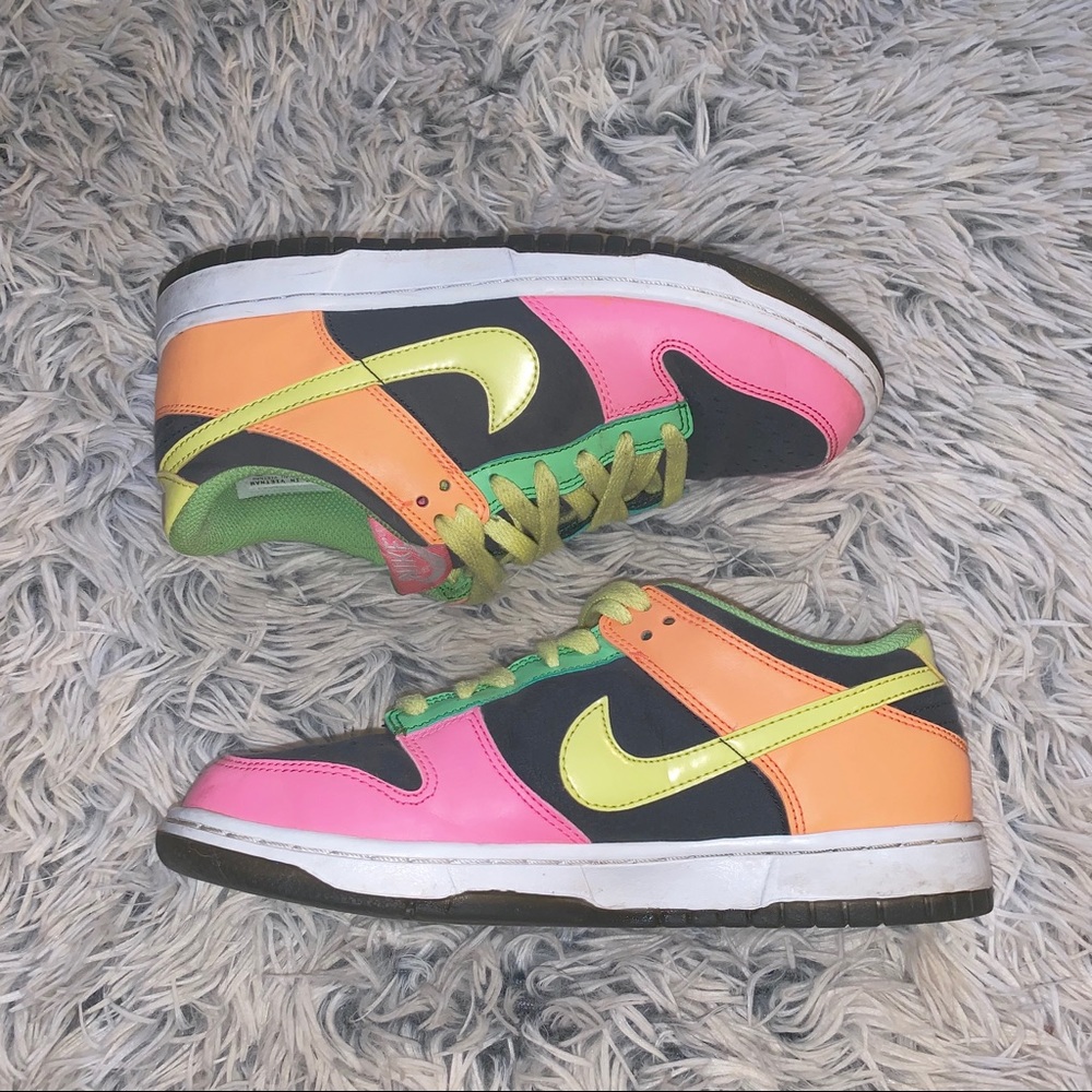 Nike Sneakers (neon pink, yellow, orange & green)